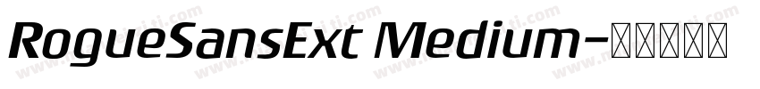 RogueSansExt Medium字体转换